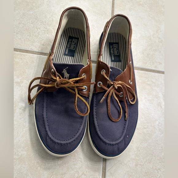Polo Ralph Lauren Other - RALPH LAUREN POLO RYLANDER BOAT SHOES, NAVY BLUE, RUBBER SOLE, MEN'S US 11D